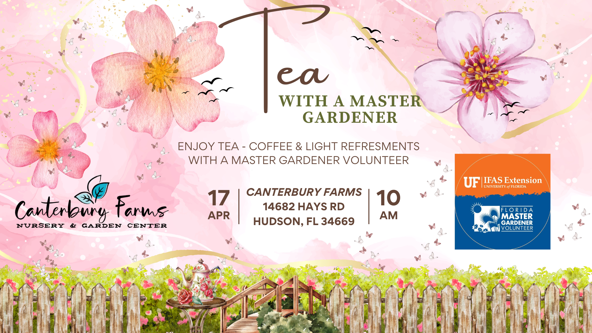 Tea with a Master Gardener – April 17th