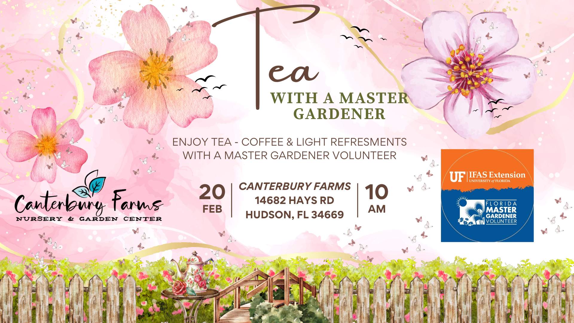 Tea with a Master Gardener – February 20th