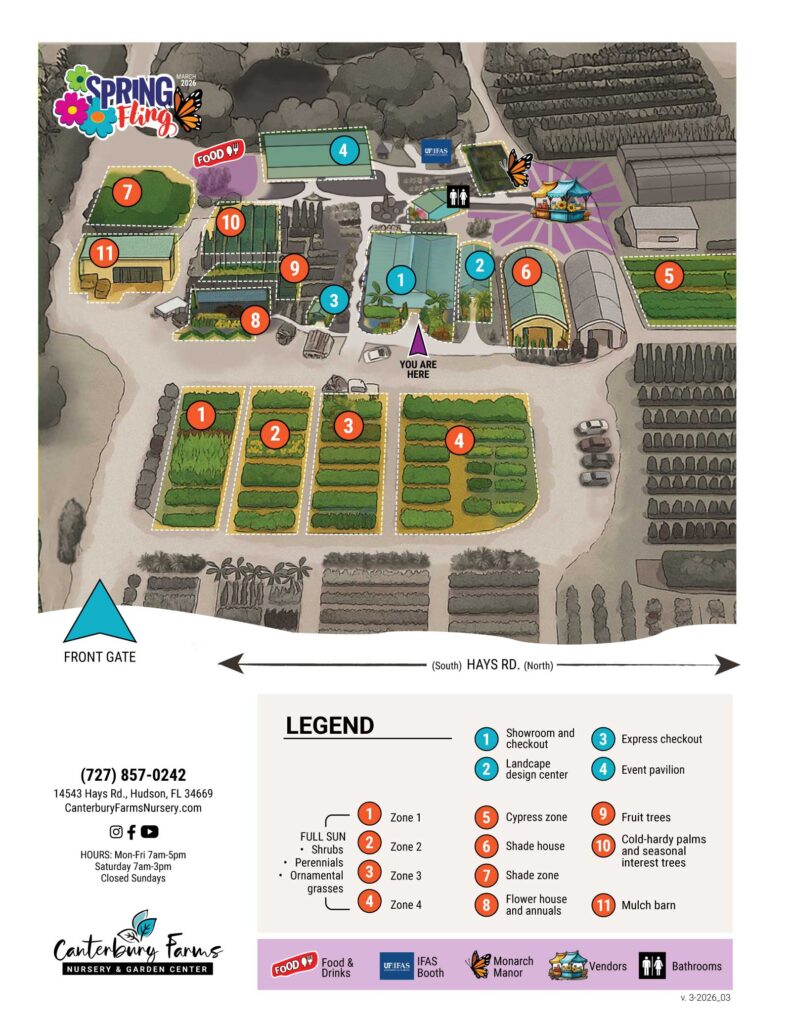 Spring Fling 2026 map